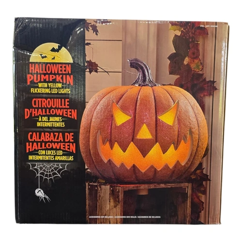 HALLOWEEN 20" Jack-O-Lantern PUMPKIN MOTION SENSOR For SOUND & LED Light