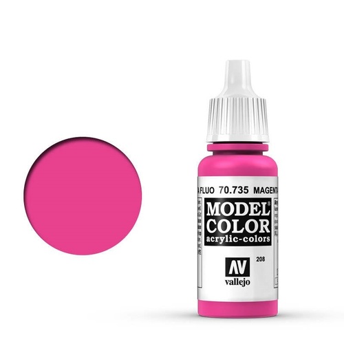 Vallejo 70735 Model Colour Fluorescent Magenta 17 ml Acrylic Paint