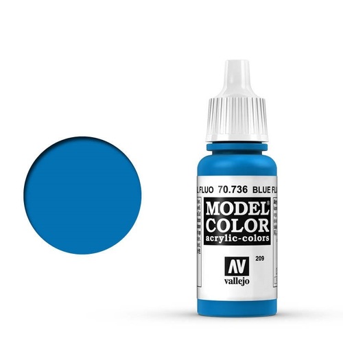 Vallejo 70736 Model Colour Fluorescent Blue 17 ml Acrylic Paint