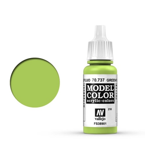Vallejo 70737 Model Colour Fluorescent Green 17 ml Acrylic Paint