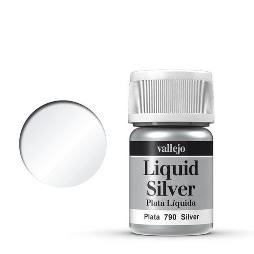 Vallejo 70790 Model Colour Metallic Silver (Alcohol Base) 35 ml Acrylic Paint