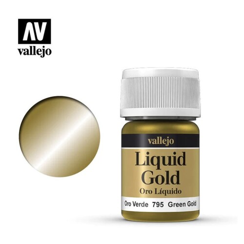Vallejo 70795 Model Colour Metallic Green Gold (Alcohol Base) 35 ml Acrylic Paint