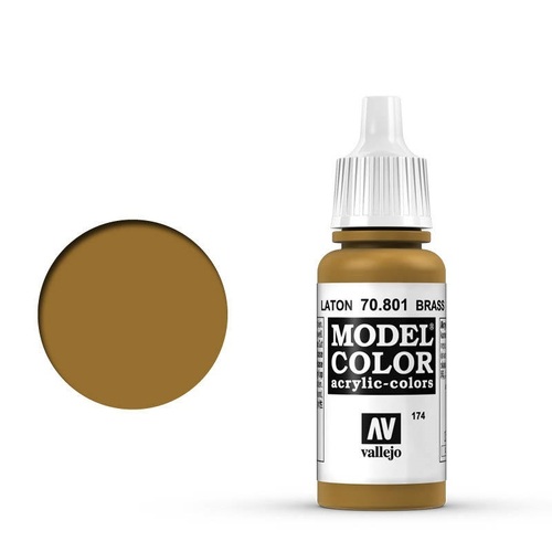 Vallejo 70801 Model Colour Metallic Brass 17 ml Acrylic Paint
