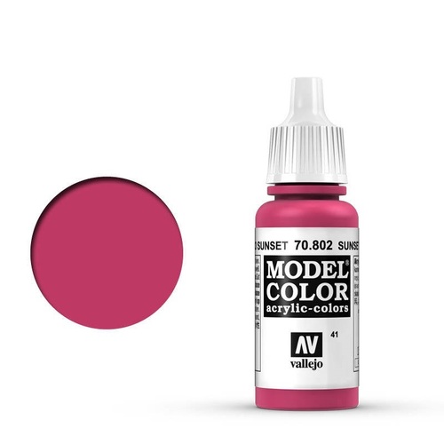 Vallejo 70802 Model Colour Sunset Red 17 ml Acrylic Paint
