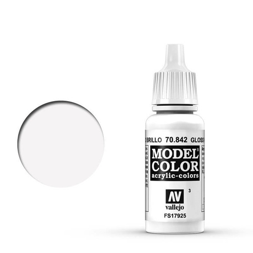 Vallejo 70842 Model Colour Gloss White 17 ml Acrylic Paint