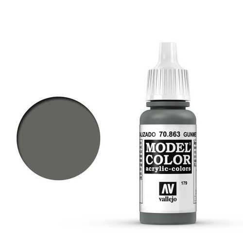 Vallejo 70863 Model Colour Metallic Gunmetal Grey 17 ml Acrylic Paint