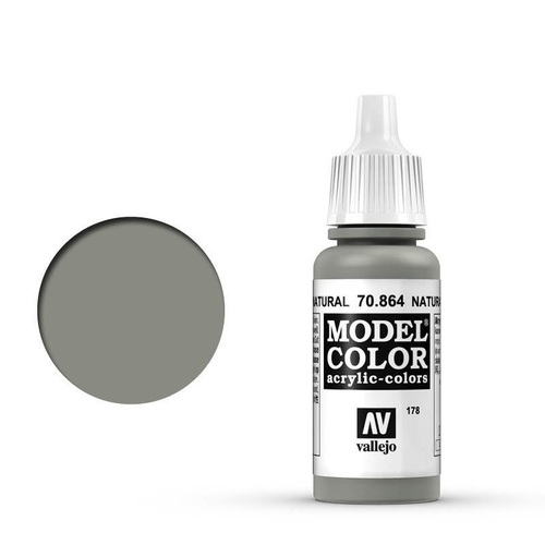 Vallejo 70864 Model Colour Metallic Natural Steel 17 ml Acrylic Paint