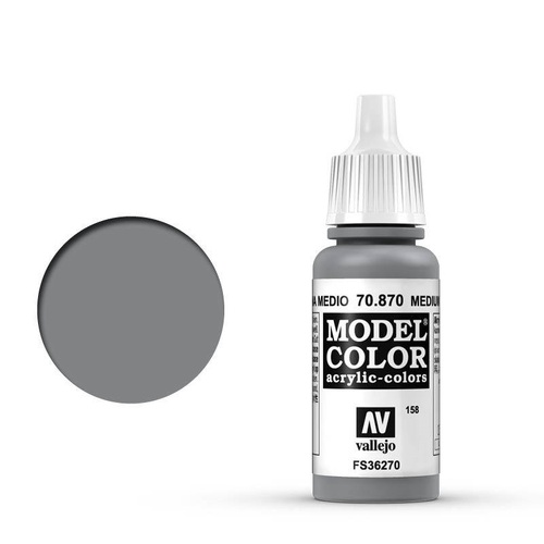 Vallejo 70870 Model Colour Medium Sea Grey 17 ml Acrylic Paint