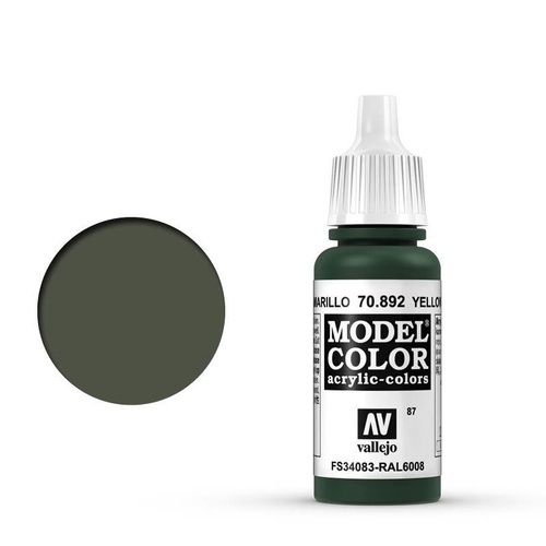 Vallejo 70892 Model Colour Yellow Olive 17 ml Acrylic Paint