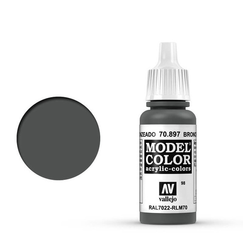 Vallejo 70897 Model Colour Bronze Green 17 ml Acrylic Paint