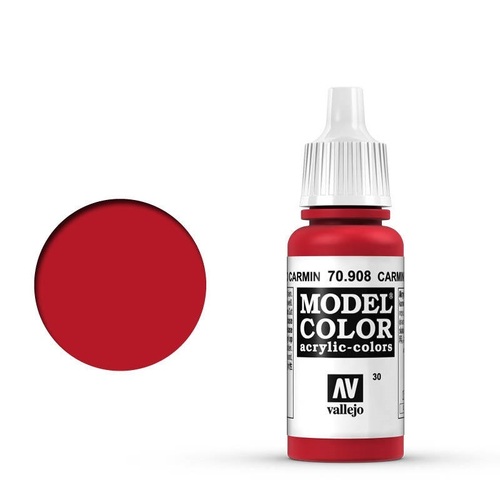 Vallejo 70908 Model Colour Carmine Red 17 ml Acrylic Paint