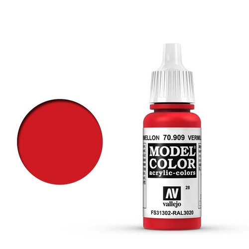 Vallejo 70909 Model Colour Vermillion 17 ml Acrylic Paint