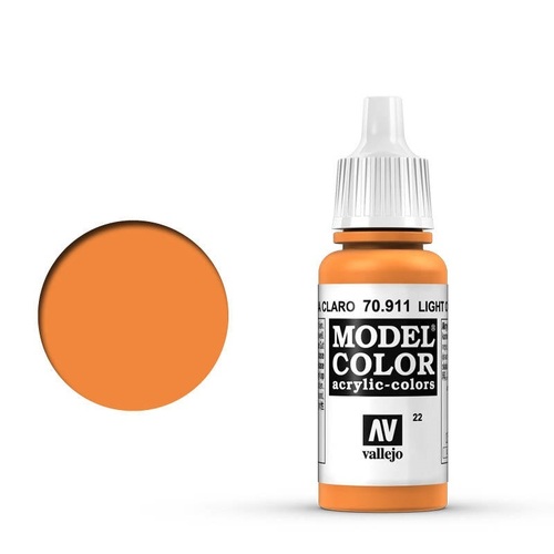 Vallejo 70911 Model Colour Light Orange 17 ml Acrylic Paint