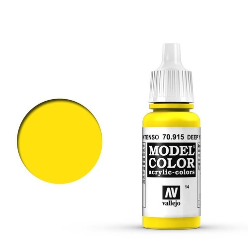 Vallejo 70915 Model Colour Deep Yellow 17 ml Acrylic Paint