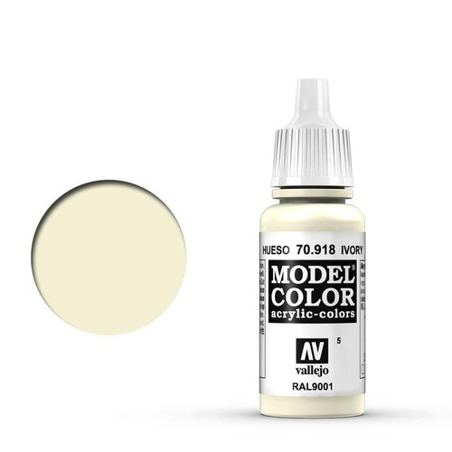 Vallejo 70918 Model Colour Ivory 17 ml Acrylic Paint