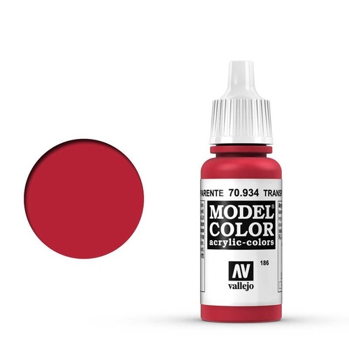 Vallejo 70934 Model Colour Transparent Red 17 ml Acrylic Paint