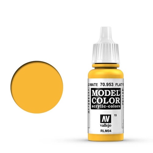 Vallejo 70953 Model Colour Flat Yellow 17 ml Acrylic Paint