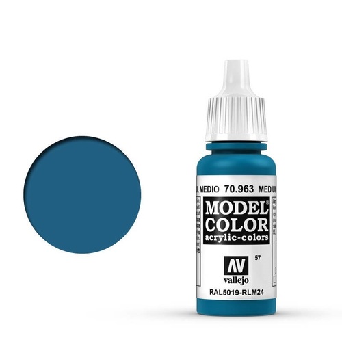 Vallejo 70963 Model Colour Medium Blue 17 ml Acrylic Paint