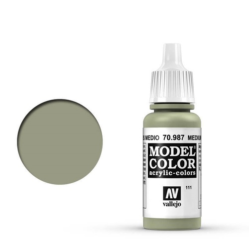 Vallejo 70987 Model Colour Medium Grey 17 ml Acrylic Paint