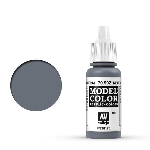 Vallejo 70992 Model Colour Neutral Grey 17 ml Acrylic Paint