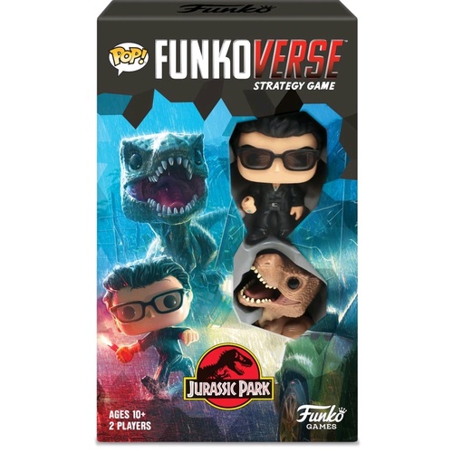 Jurassic Park - Ian Malcolm & Tyrannosaurus Rex Pop! Funkoverse Strategy Game 2-Pack