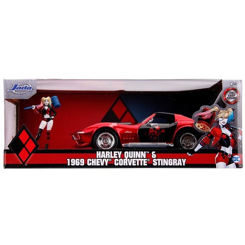 Batman - Harley Quinn 69 Corvette 1:24 Scale Hollywood Ride die cast bombshells