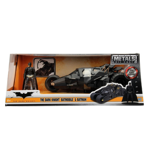 The Dark Knight (2008) - Batman with Batmobile Tumbler Hollywood Rides 1/24th Scale Die-Cast Vehicle Replica (JAD98261)