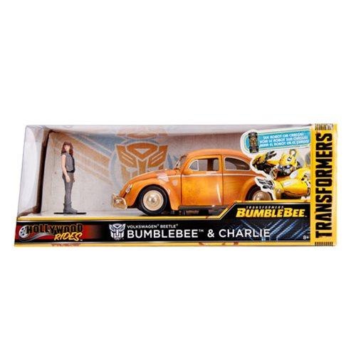Transformers - 1971 Volkswagon Beetle Bumblebee 1:24 Hollywood Ride with figure VW