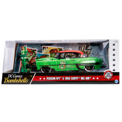 DC Bombshells - Poison Ivy 1953 Chevy Bel Air 1:24 Scale Hollywood Rides Diecast