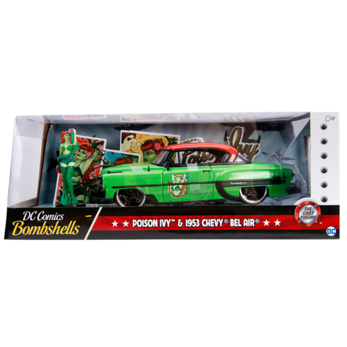 DC Bombshells - Poison Ivy 1953 Chevy Bel Air 1:24 Scale Hollywood Rides Diecast