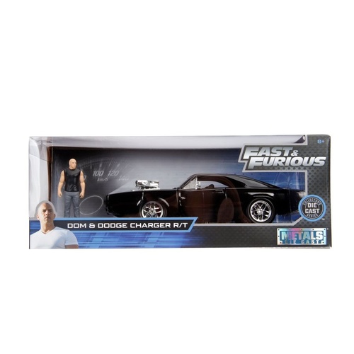 Fast & Furious - 1970 Dodge Charger 1:24 with Dom Hollywood Ride