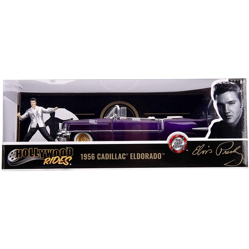 Elvis - 1956 Cadillac El Dorado 1:24 with Figure Hollywood Ride