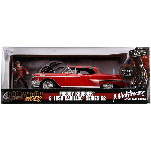 A Nightmare on Elm St - 1958 Cadillac Series 62 1:24 with freddy krugger Hollywood Ride