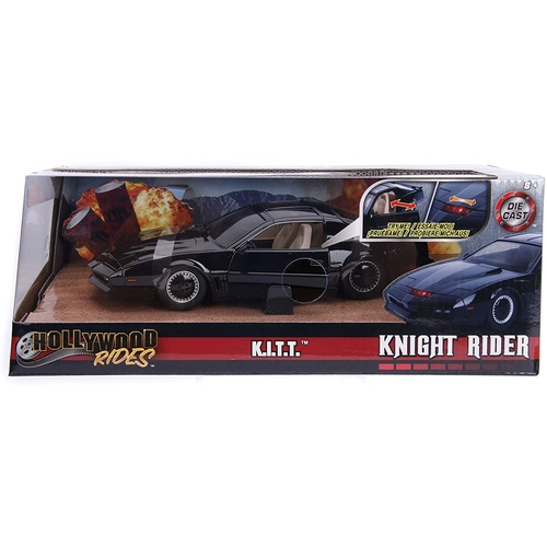 Knight Rider - KITT 1982 1:24 pontiac firebird trans am Scale Hollywood Rides Diecast Vehicle (#30086)