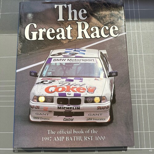 THE GREAT RACE #17 - THE OFFICIAL BOOK OF THE 1997 AMP BATHURST 1000 HARDCOVER BOOK