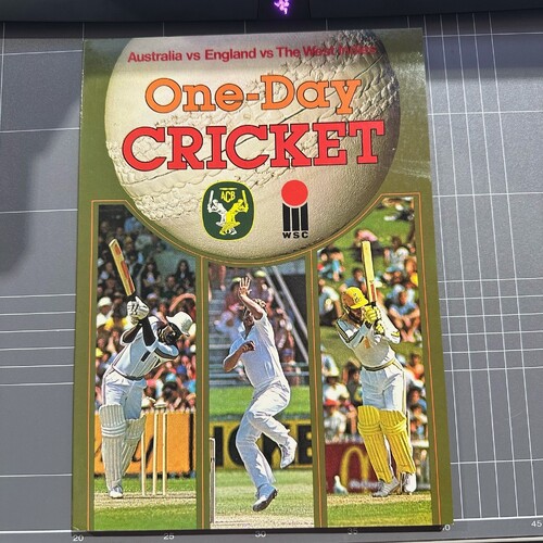 ONE DAY CRICKET (1980 PB) Summit Books AUSTRALIA vs ENGLAND vs WEST INDIES