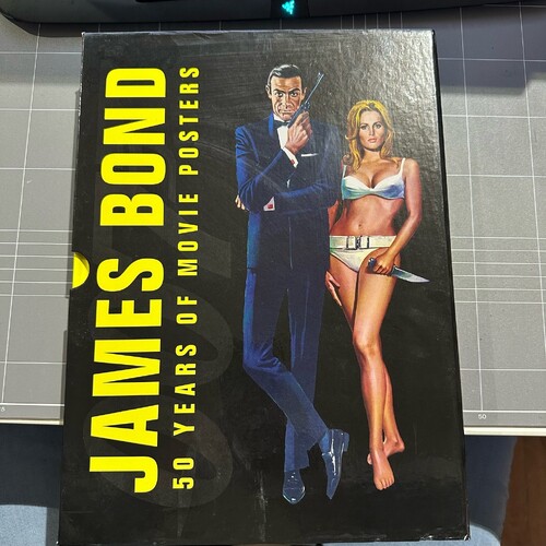 James Bond 007 50 Years of Movie Posters hardcover complete w/ slip case prints