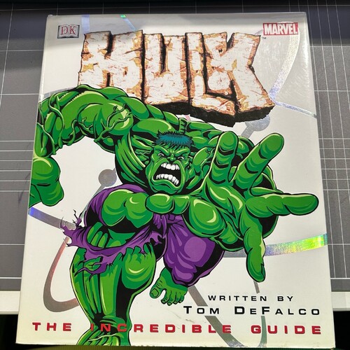 MARVEL- HULK - THE INCREDIBLE GUIDE (Hardcover Book) By Tom DeFalco