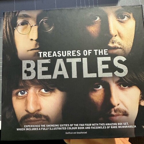 TREASURES OF THE BEATLES BOOK WITH POSTERS MEMORABILIA TERRY BURROWS