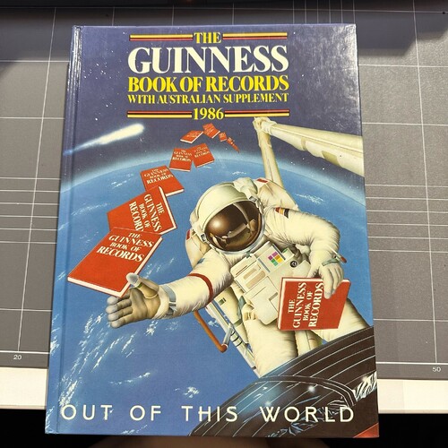Guinness Book of Records with Australian Supplement 1986 (Hardcover Book)