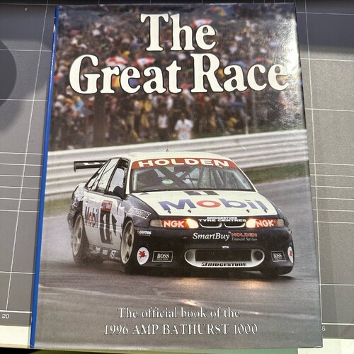 THE GREAT RACE #16 - THE OFFICIAL BOOK OF THE 1996 AMP BATHURST 1000 HARDCOVER BOOK