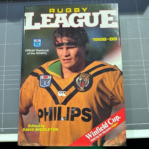 Rugby League 1988-89 By David Middleton (Hardcover 1989) NRL