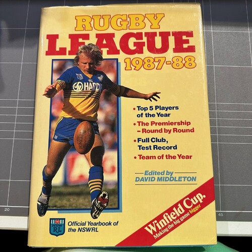 Rugby League 1987-88 By David Middleton (Hardcover 1988) NRL