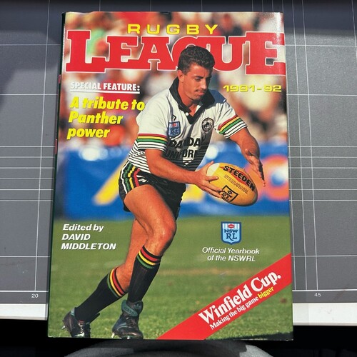 Rugby League 1991-92 Official Yearbook of the NSWRL by David Middleton