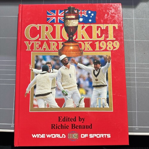WWOS Cricket Yearbook 1989 Compiled by Richie Benaud (Hardcover, 1989)