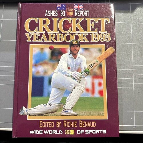 WWOS Cricket Yearbook 1993 Compiled by Richie Benaud (Hardcover, 1993)