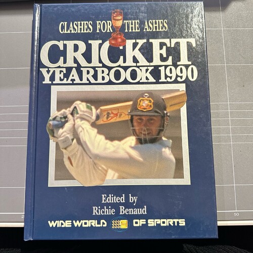 WWOS Cricket Yearbook 1990 Compiled by Richie Benaud (Hardcover, 1990)