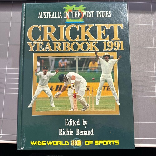WWOS Cricket Yearbook 1991 Compiled by Richie Benaud (Hardcover, 1991)