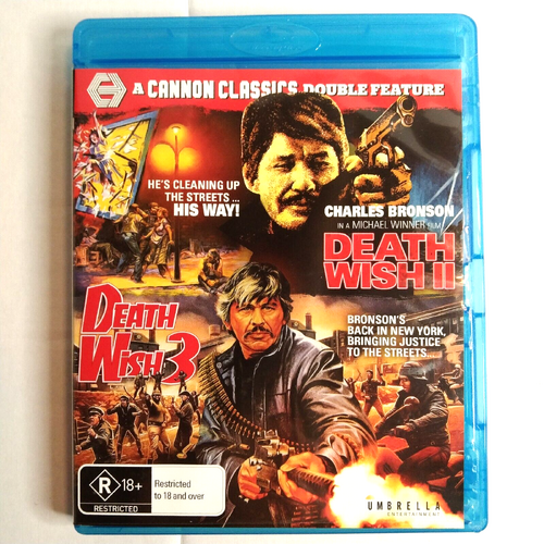 Death Wish II 2 / Death Wish 3 Blu-ray Movie 2 disc set