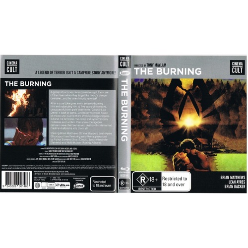 The Burning - Reg B Cinema Cult BluRay with Slipcover, 1981